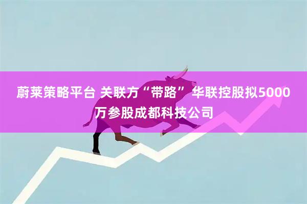 蔚莱策略平台 关联方“带路” 华联控股拟5000万参股成都科技公司