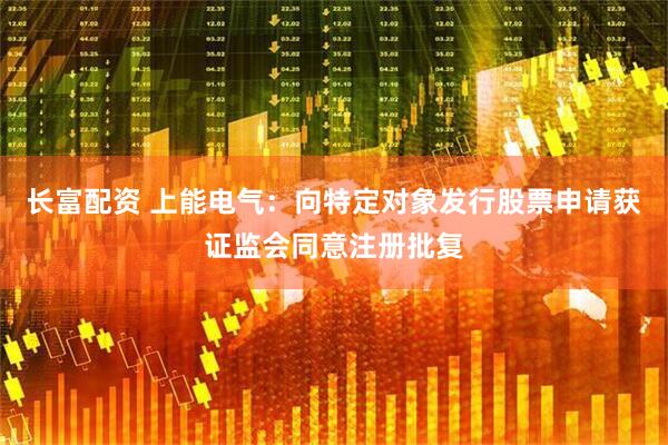 长富配资 上能电气：向特定对象发行股票申请获证监会同意注册批复